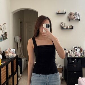 Reformation Canyon Knit Tank Black XS